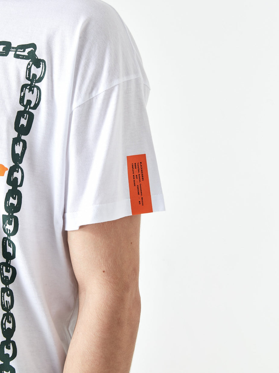 Black Weirdos Black Weirdos BEAWARE Shortsleeve T-Shirt - White - White