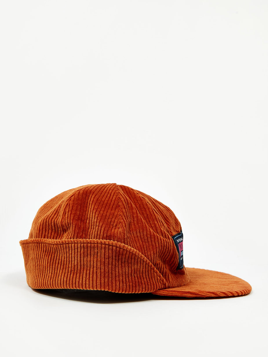 Black Weirdos Black Weirdos Corduroy Flap Cap - Orange - Orange