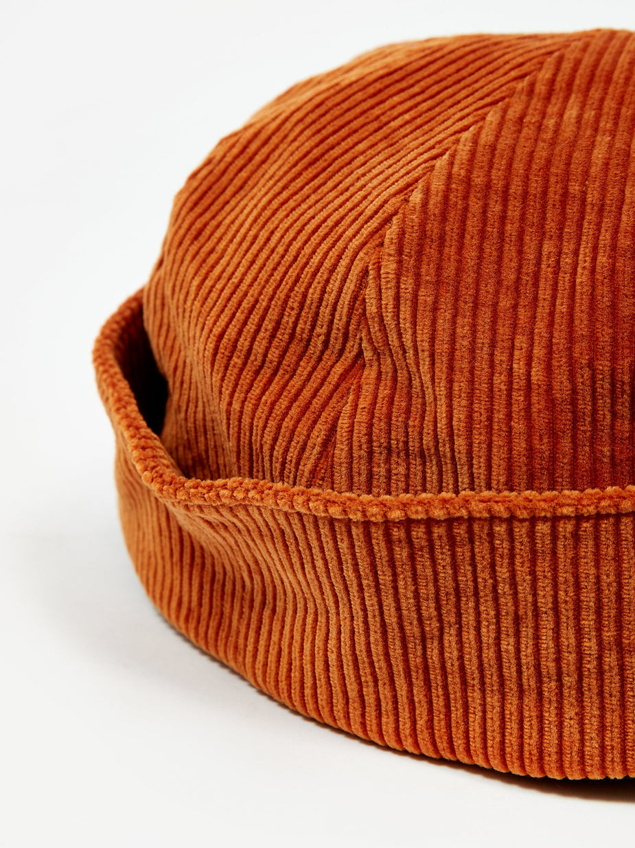 Black Weirdos Black Weirdos Corduroy Flap Cap - Orange - Orange