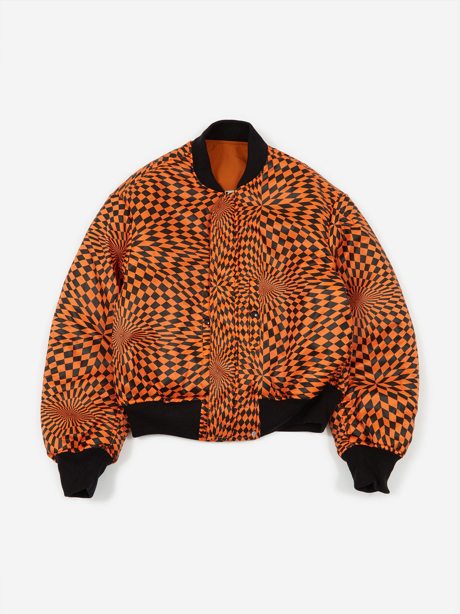 Black Weirdos Black Weirdos L-2A Flight Jacket - Orange - Orange
