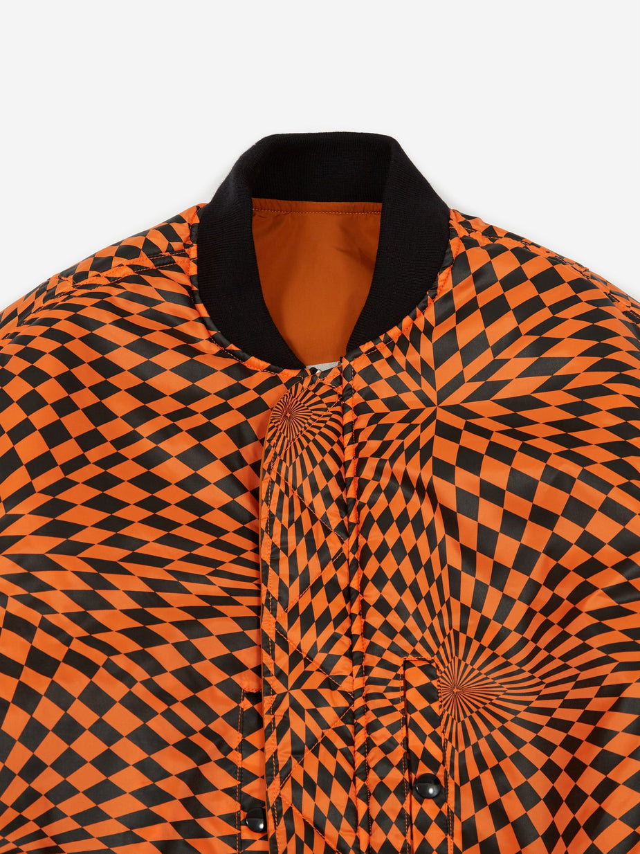 Black Weirdos Black Weirdos L-2A Flight Jacket - Orange - Orange
