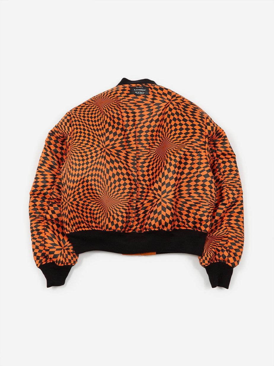 Black Weirdos Black Weirdos L-2A Flight Jacket - Orange - Orange