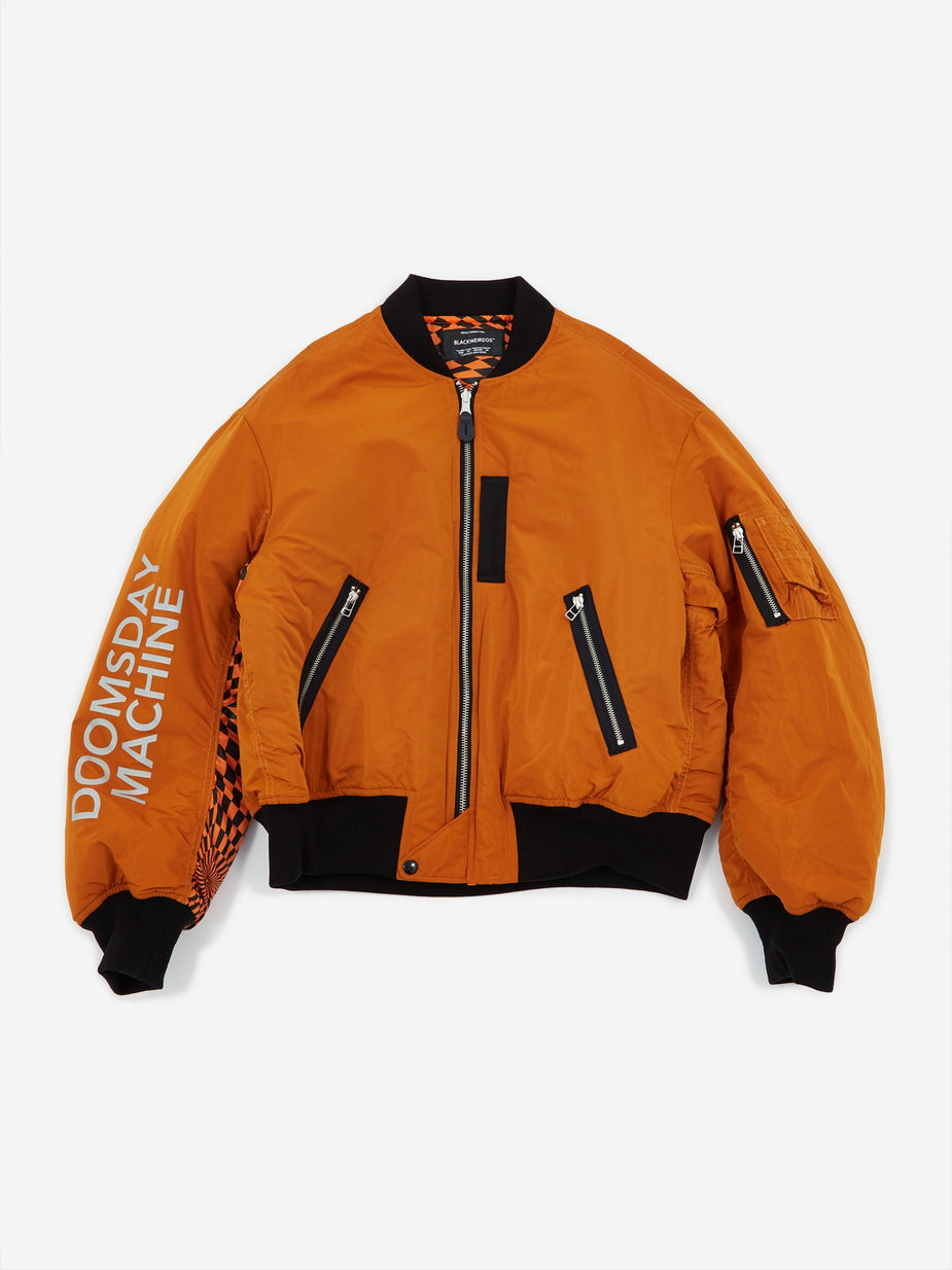 Black Weirdos Black Weirdos L-2A Flight Jacket - Orange - Orange