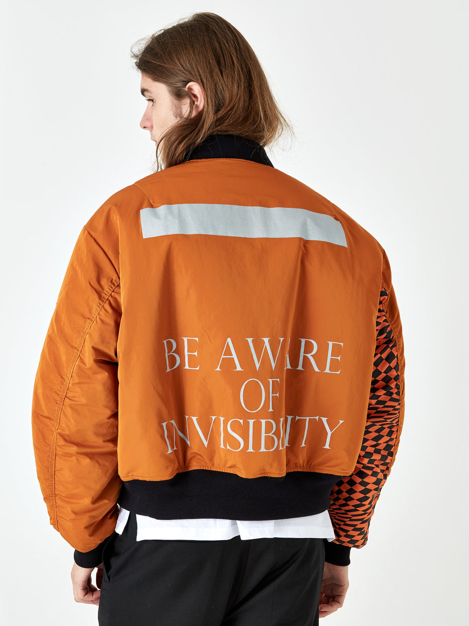 Black Weirdos Black Weirdos L-2A Flight Jacket - Orange - Orange