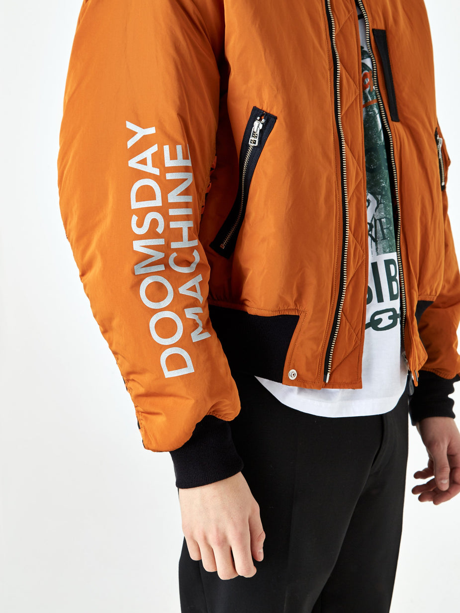 Black Weirdos Black Weirdos L-2A Flight Jacket - Orange - Orange