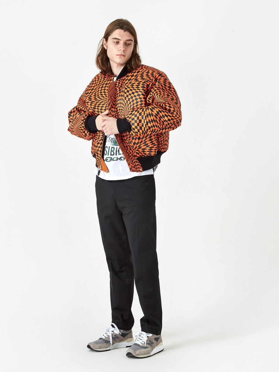 Black Weirdos Black Weirdos L-2A Flight Jacket - Orange - Orange
