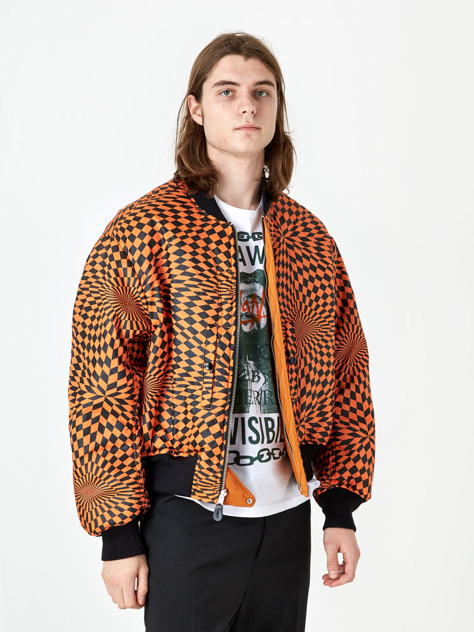 Black Weirdos Black Weirdos L-2A Flight Jacket - Orange - Orange