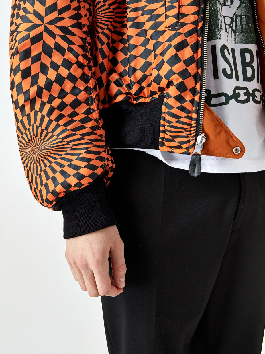 Black Weirdos Black Weirdos L-2A Flight Jacket - Orange - Orange