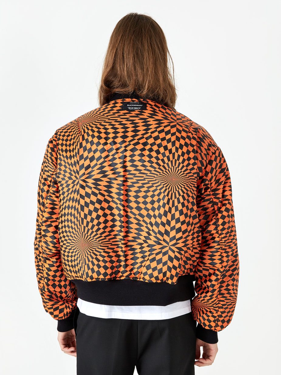 Black Weirdos Black Weirdos L-2A Flight Jacket - Orange - Orange