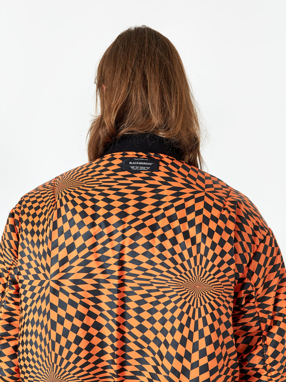 Black Weirdos Black Weirdos L-2A Flight Jacket - Orange - Orange