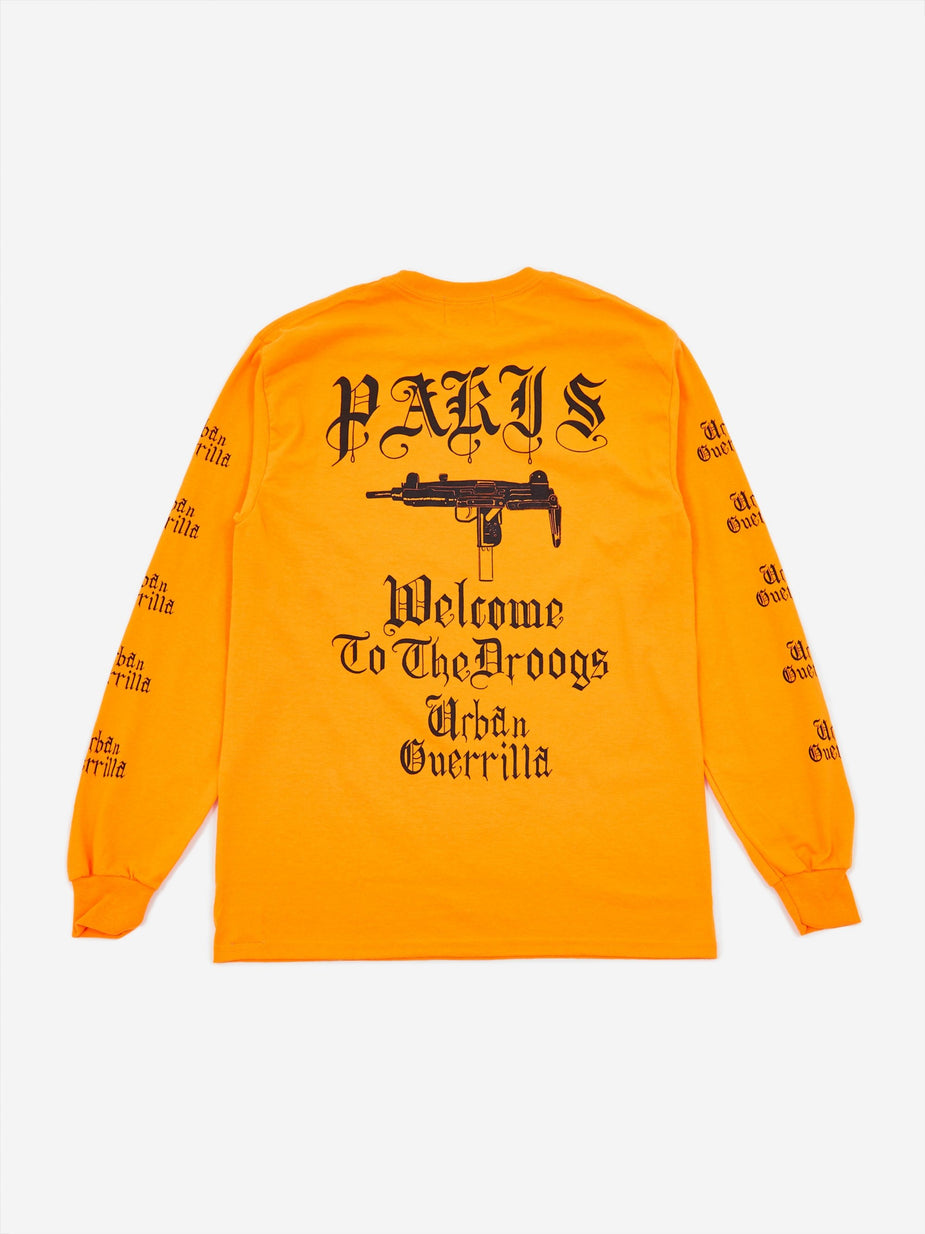 Black Weirdos Black Weirdos Paris Longsleeve T-Shirt - Orange - Orange
