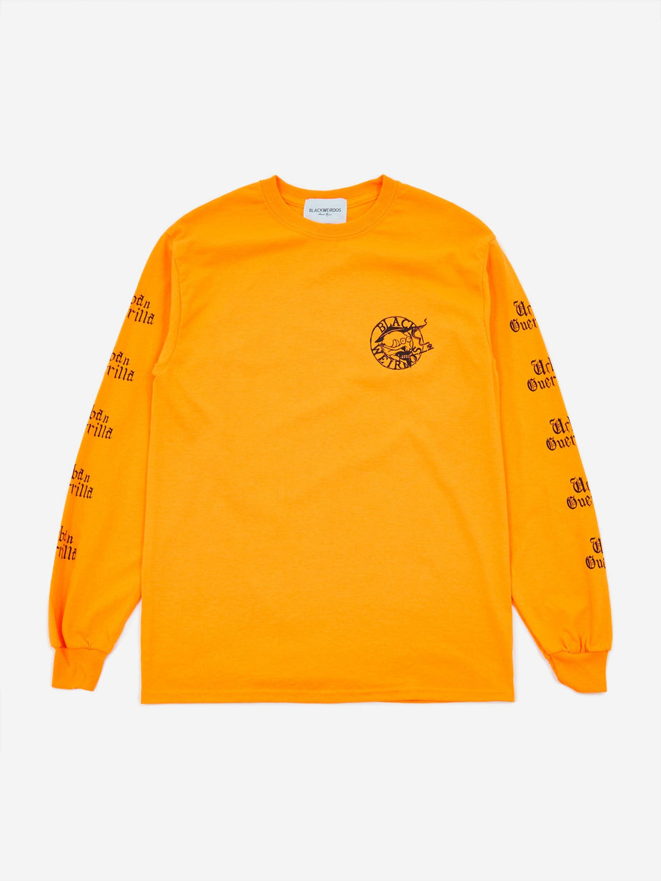 Black Weirdos Black Weirdos Paris Longsleeve T-Shirt - Orange - Orange