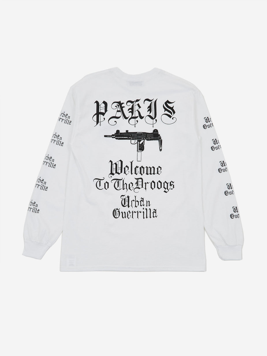 Black Weirdos Black Weirdos Paris Longsleeve T-Shirt - White - White