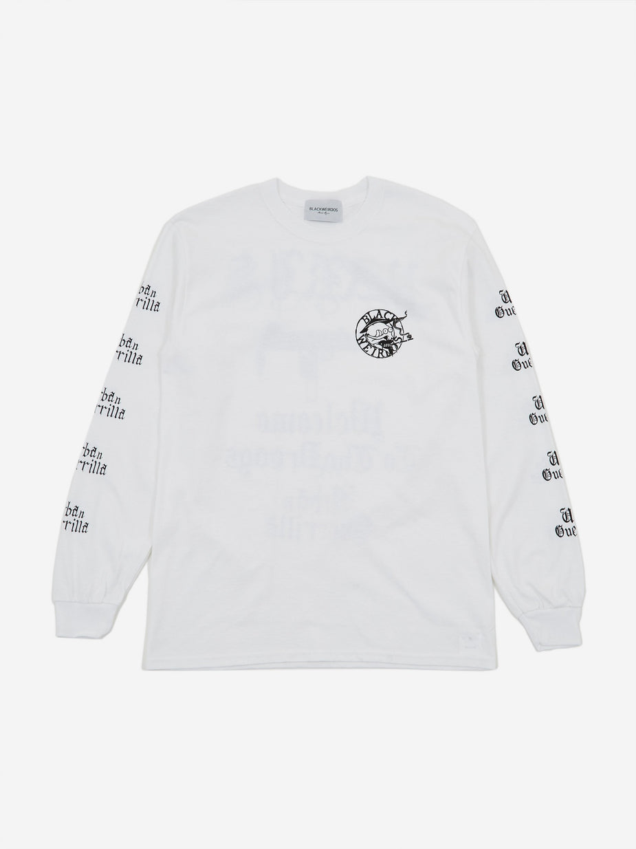Black Weirdos Black Weirdos Paris Longsleeve T-Shirt - White - White