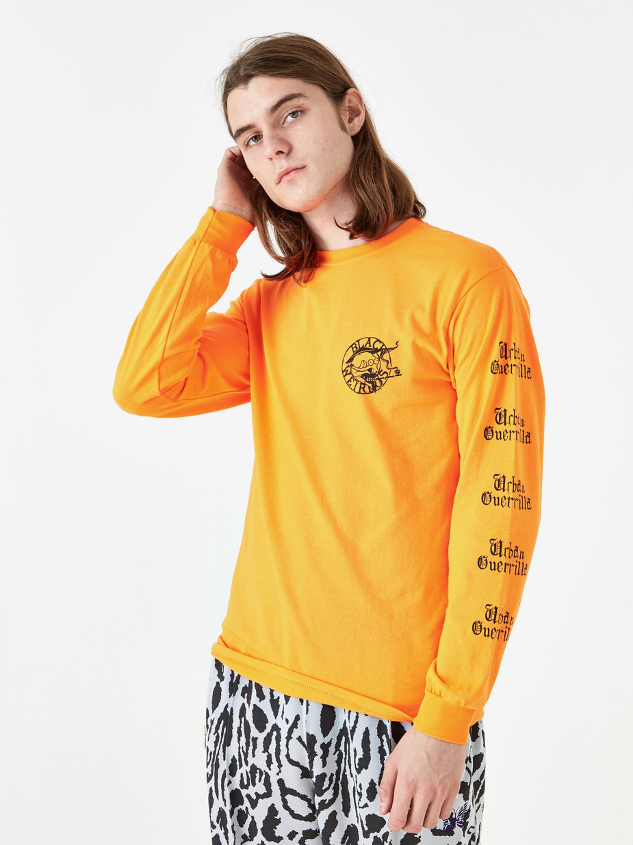 Black Weirdos Black Weirdos Paris Longsleeve T-Shirt - Orange - Orange