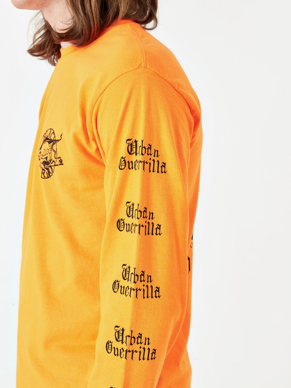 Black Weirdos Black Weirdos Paris Longsleeve T-Shirt - Orange - Orange