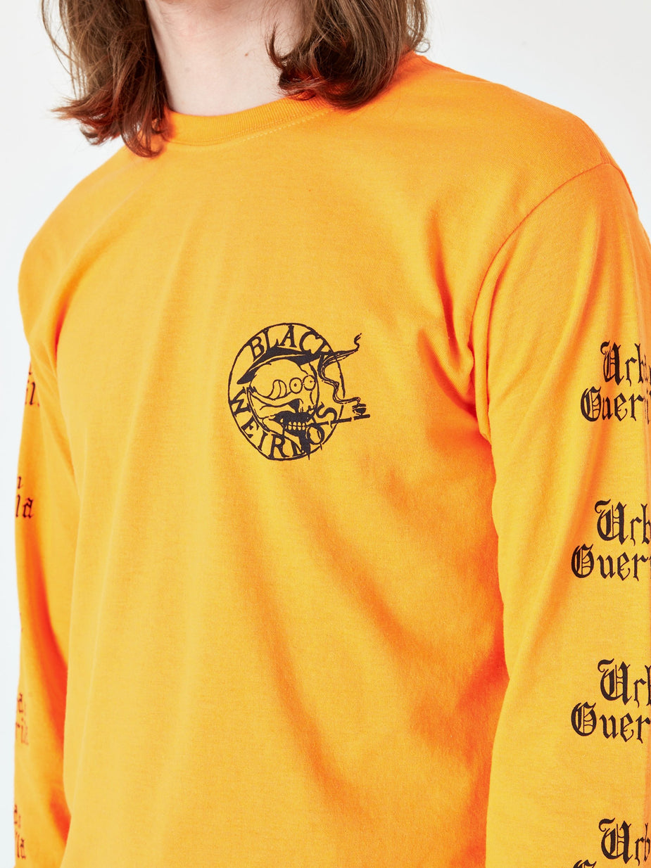Black Weirdos Black Weirdos Paris Longsleeve T-Shirt - Orange - Orange
