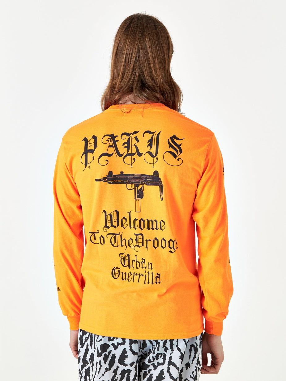 Black Weirdos Black Weirdos Paris Longsleeve T-Shirt - Orange - Orange