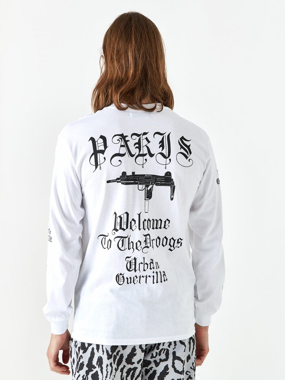 Black Weirdos Black Weirdos Paris Longsleeve T-Shirt - White - White