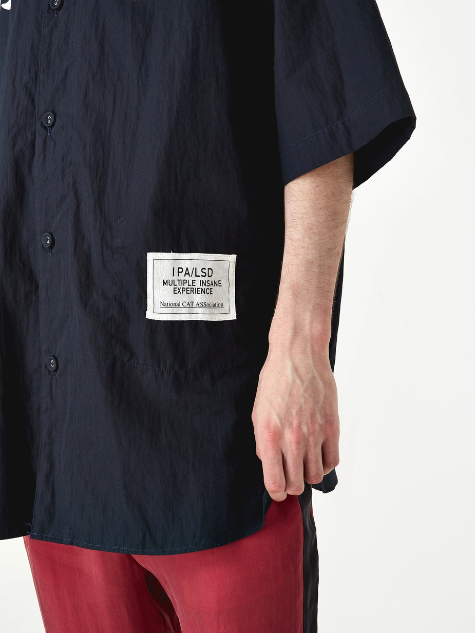 Black Weirdos Black Weirdos Baseball Shirt - Navy - Blue