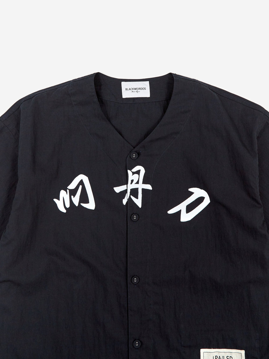 Black Weirdos Black Weirdos Baseball Shirt - Navy - Blue