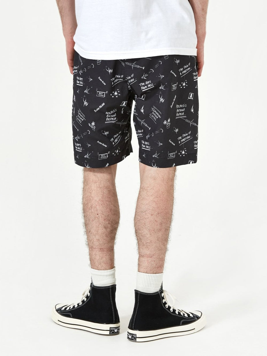 Born Again Born Again Doodles Short - Black/White - Black