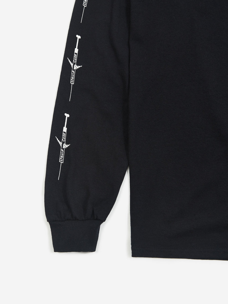 Born Again Born Again The Pain Of A Madman Longsleeve T-Shirt - Black - Black