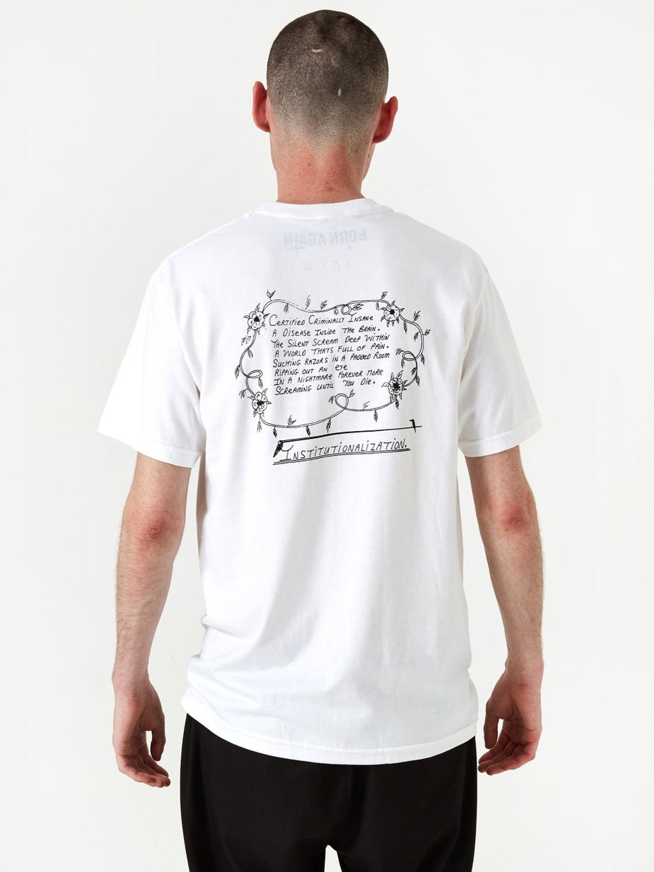 Born Again Born Again Psychosis Beyond Repair Shortsleeve T-Shirt - White - White