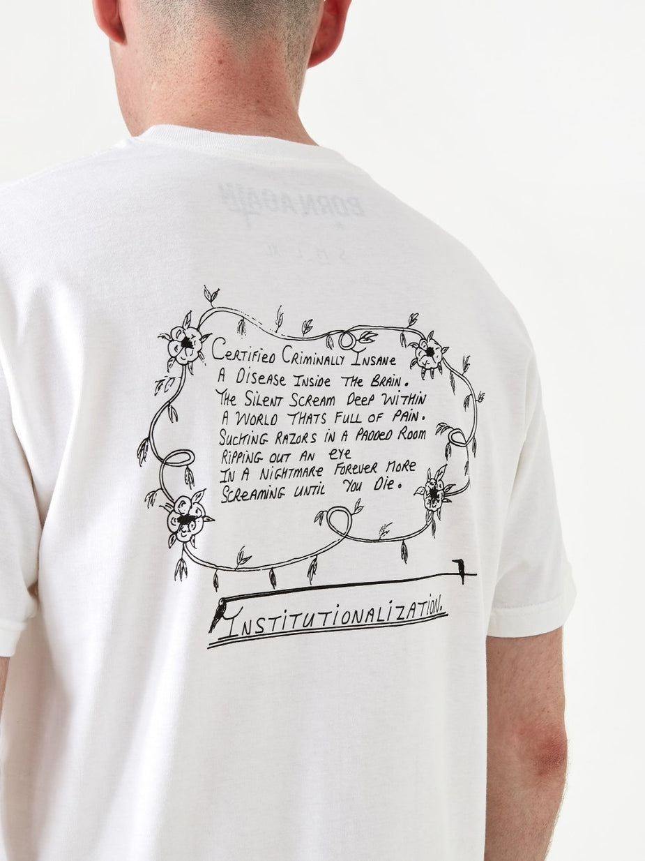 Born Again Born Again Psychosis Beyond Repair Shortsleeve T-Shirt - White - White