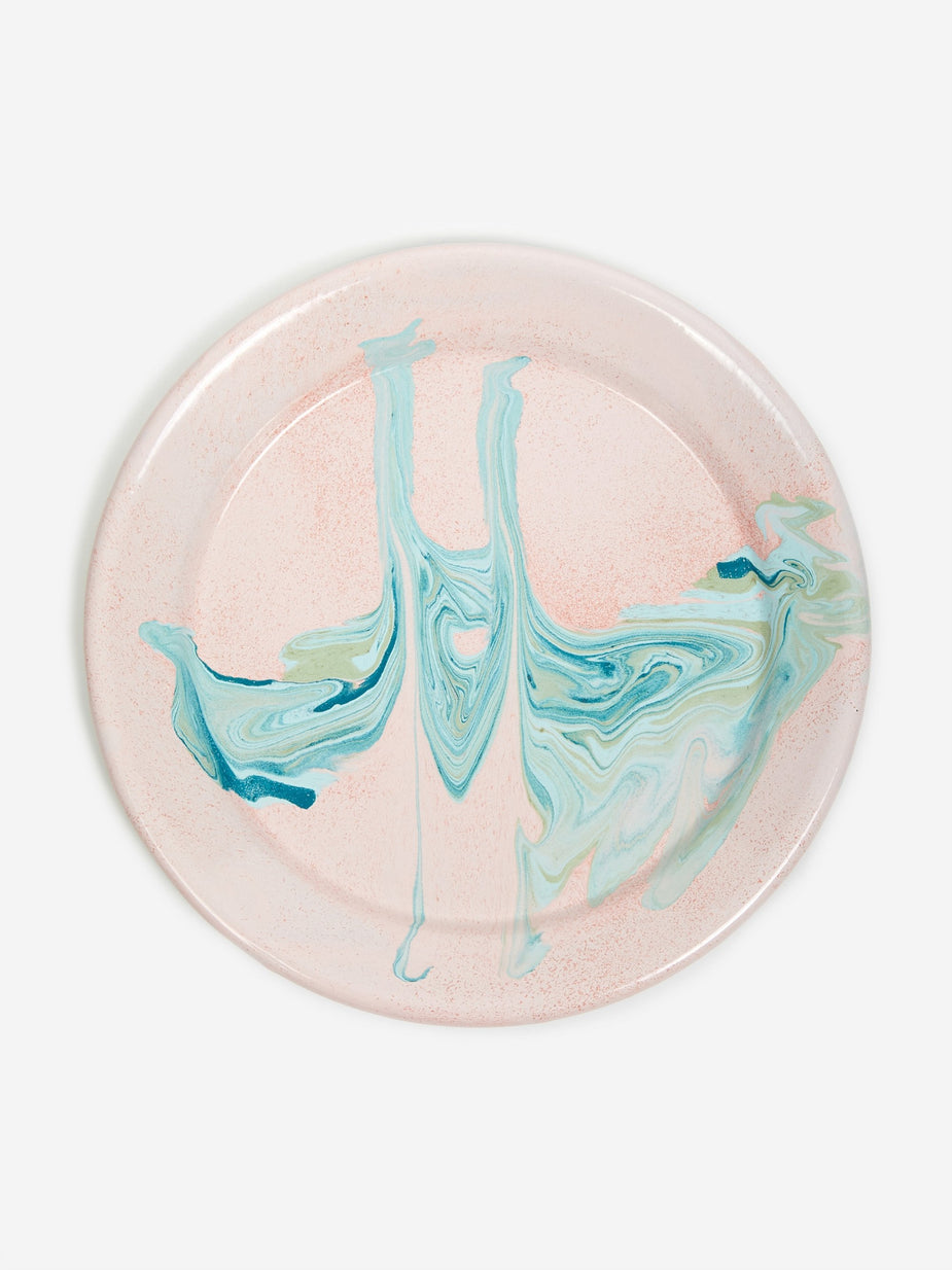 Bornn Bornn Marble Large Flat Plate 25cm - Blush - Other
