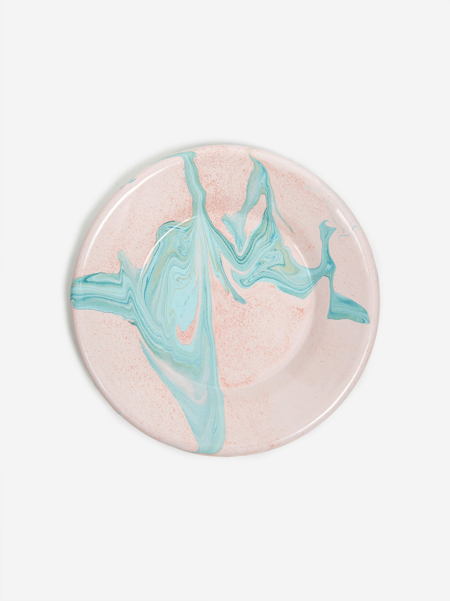 Bornn Bornn Marble Small Flat Plate 21cm - Blush - Other