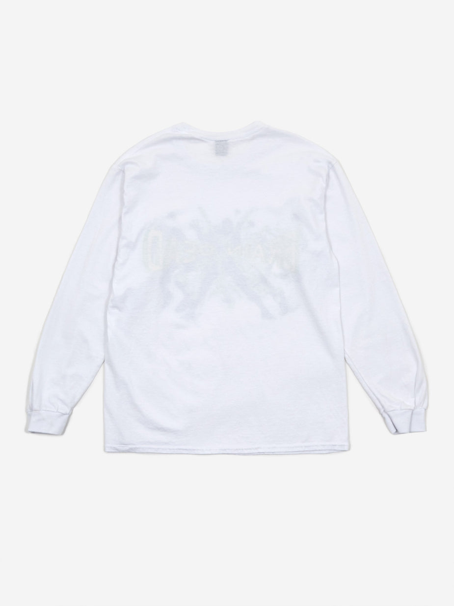 Brain Dead Brain Dead Blammin Longsleeve T-Shirt - White - White