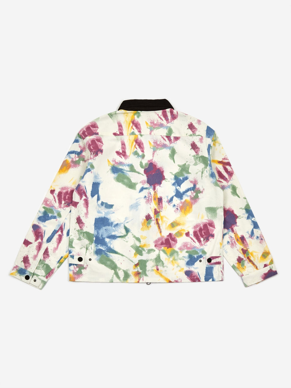 Brain Dead Brain Dead Contrast Cord Collar Harrington Jacket - Dry Pigment Dye - Tie-Dye