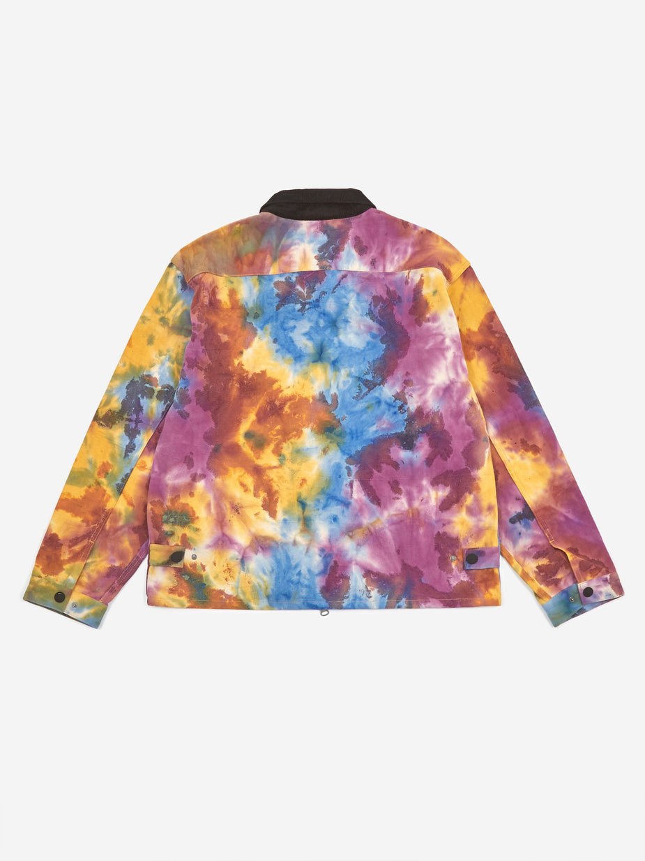 Brain Dead Brain Dead Contrast Cord Collar Harrington Jacket - Tie Dye - Tie-Dye