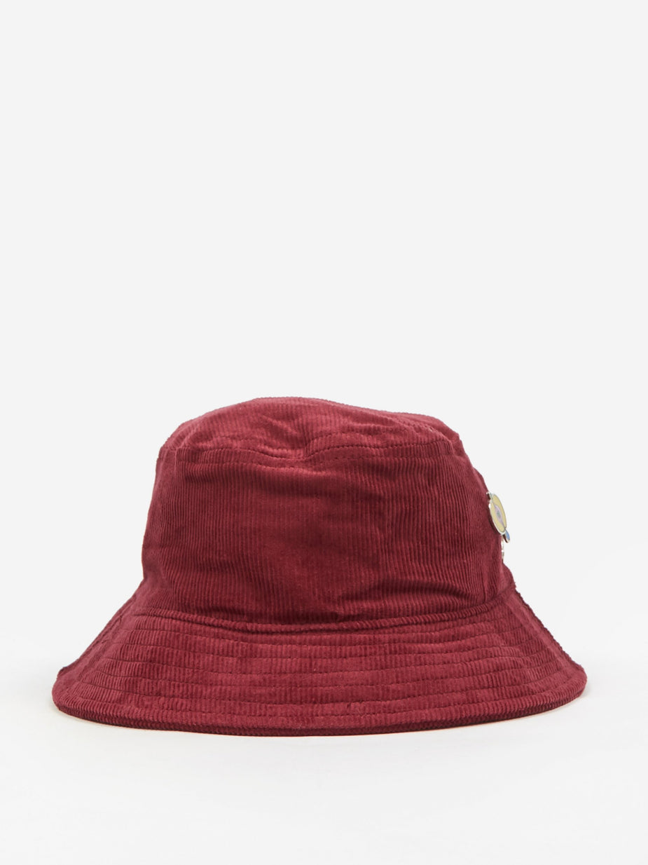 Brain Dead Brain Dead Corduroy Bucket Hat - Maroon - Other