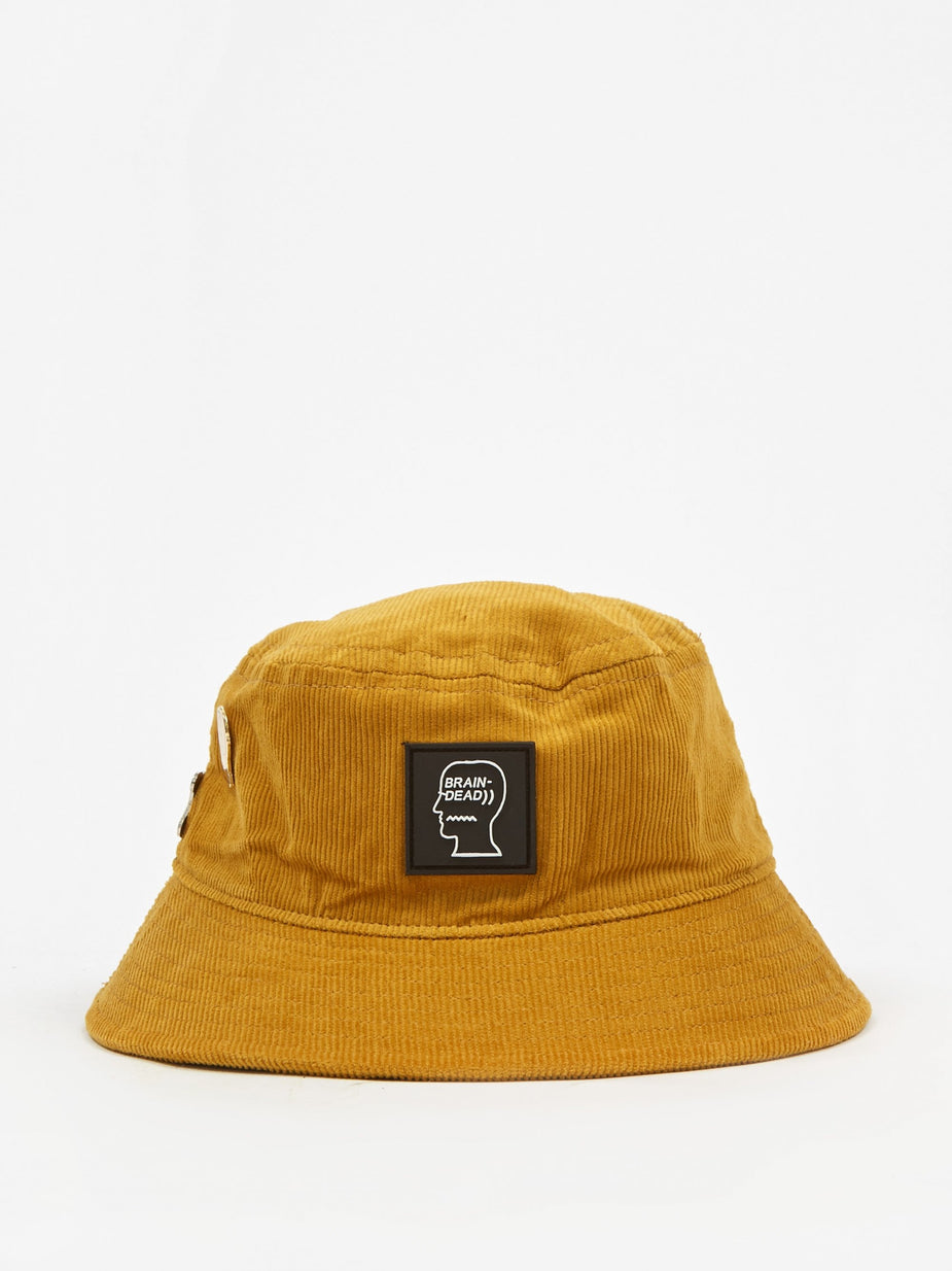 Brain Dead Brain Dead Corduroy Bucket Hat - Yellow - Yellow
