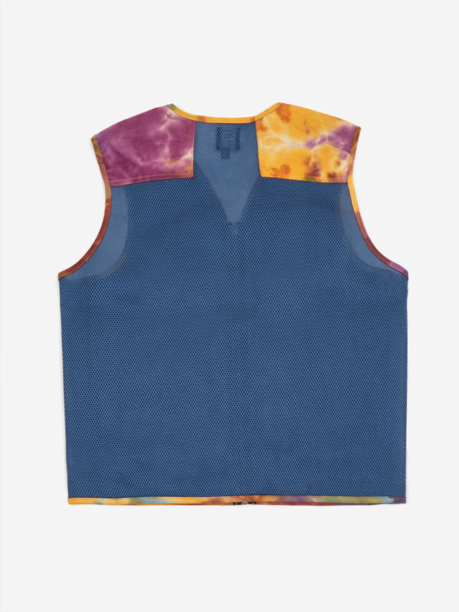 Brain Dead Brain Dead Dyed Canvas Spacer Mesh Tactical Vest - Tie Dye - Tie-Dye