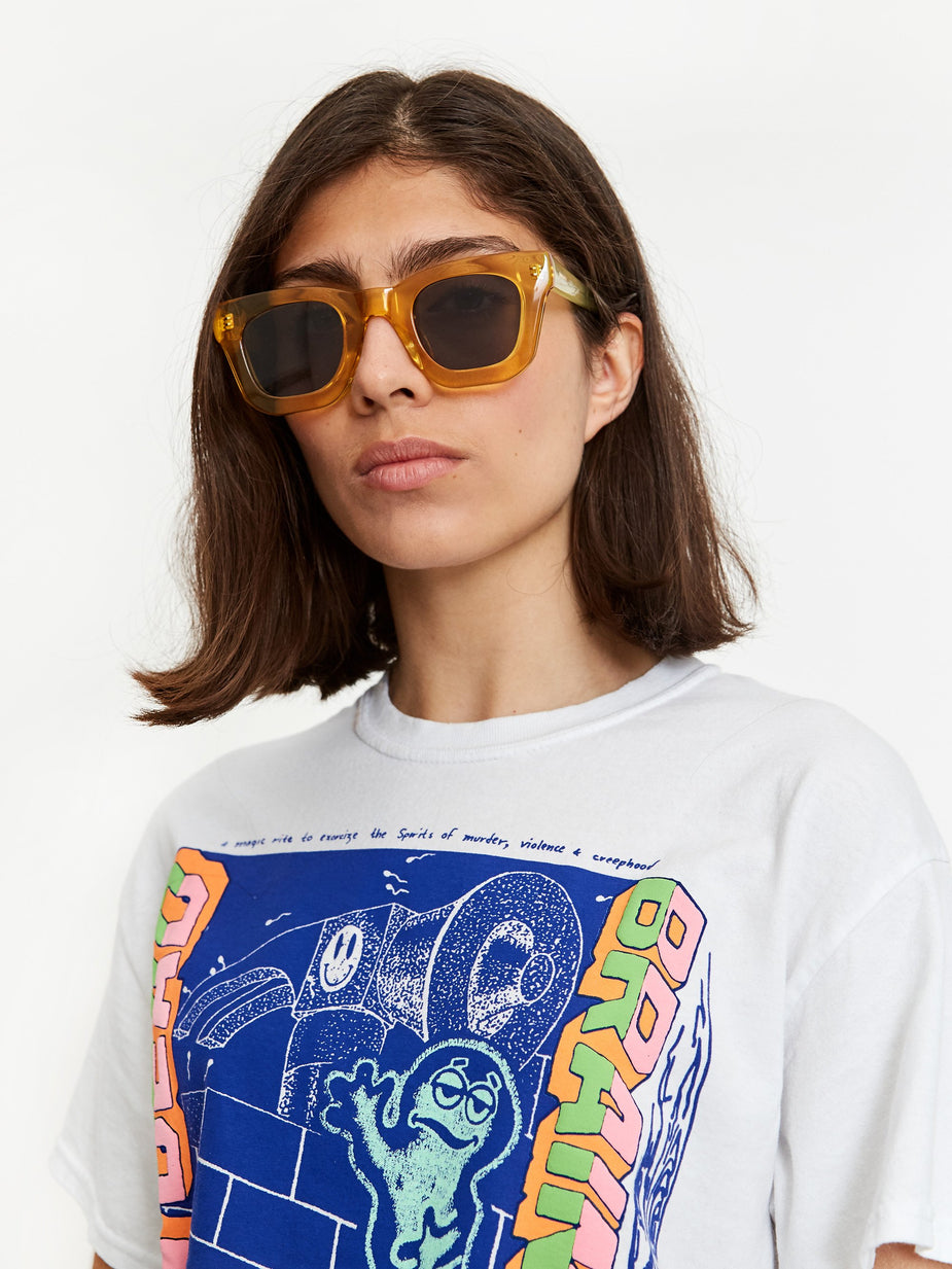 Brain Dead Brain Dead Elia Sunglasses - Multi Amber/Black - Black