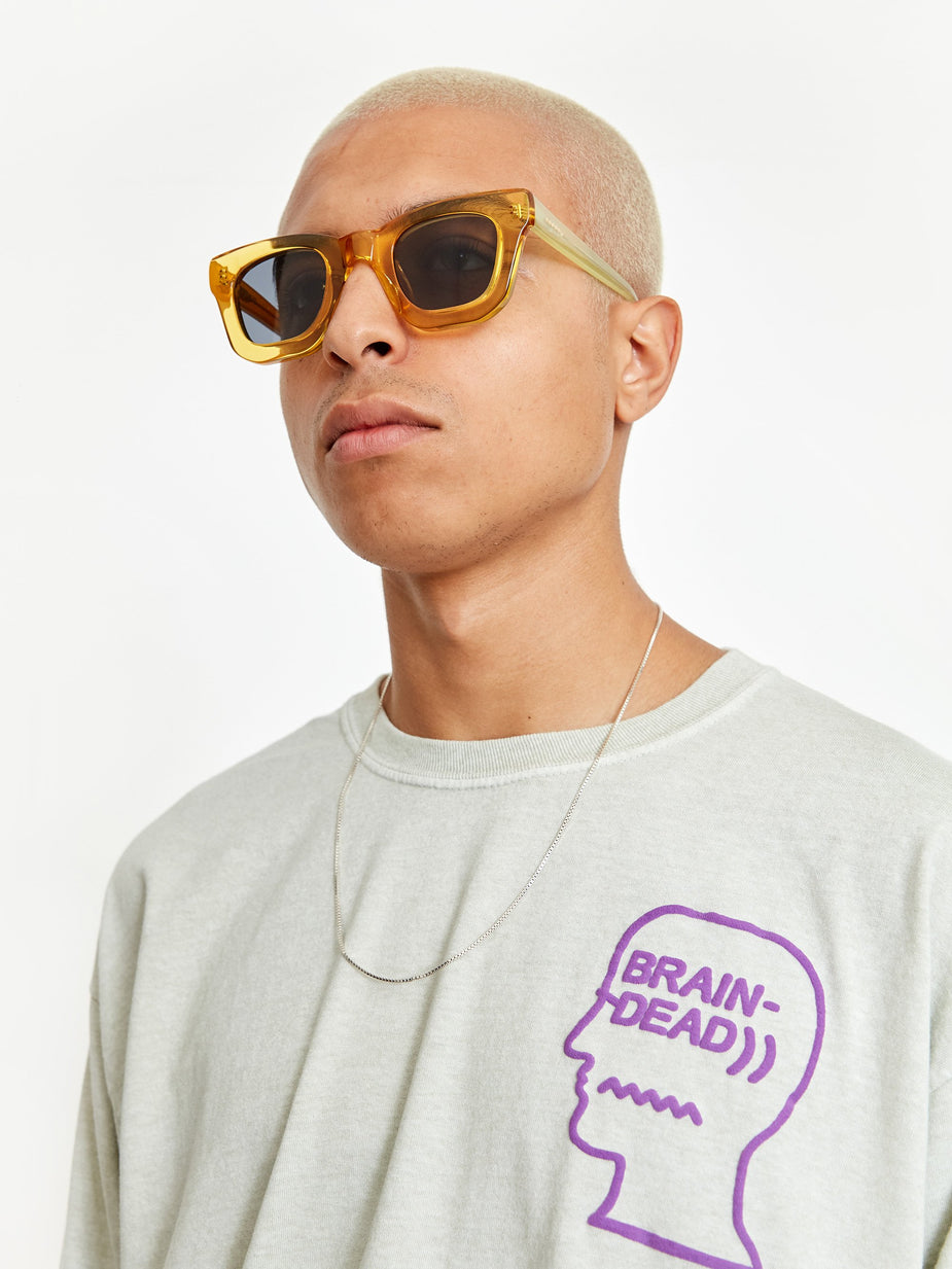 Brain Dead Brain Dead Elia Sunglasses - Multi Amber/Black - Black