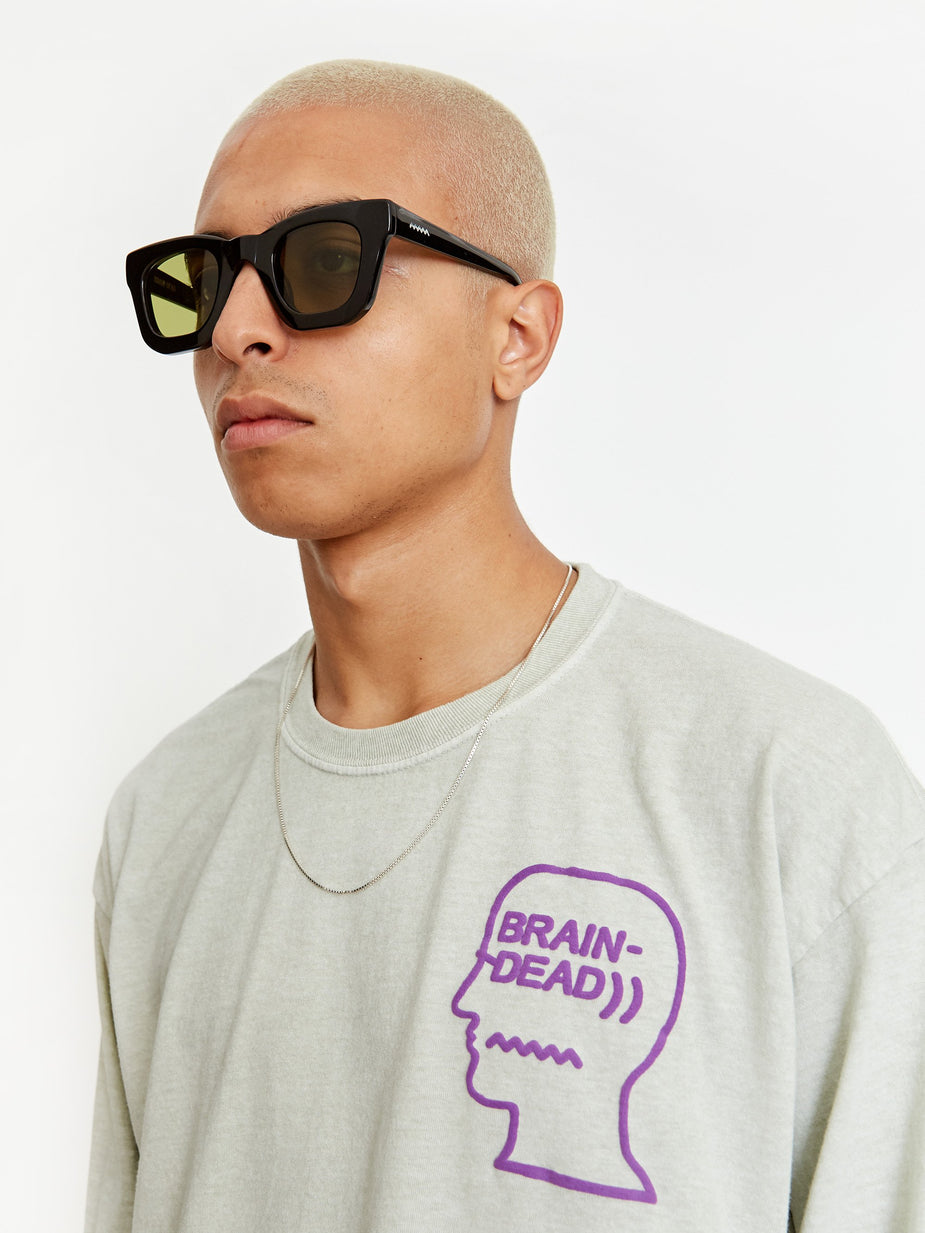 Brain Dead Brain Dead Elia Sunglasses - Black/Black - Black