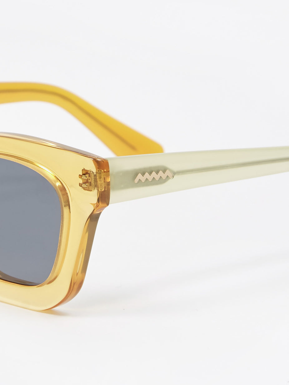 Brain Dead Brain Dead Elia Sunglasses - Multi Amber/Black - Black