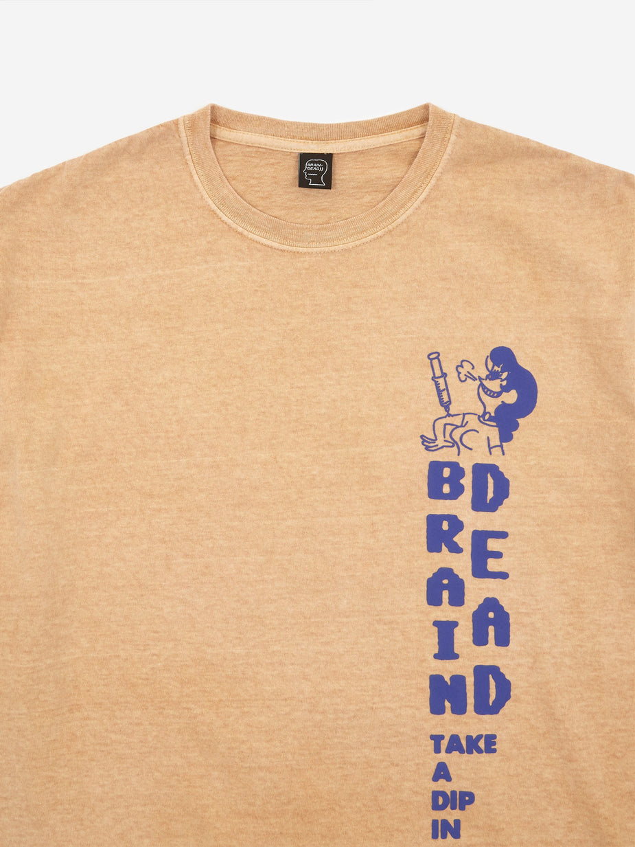 Brain Dead Brain Dead Gene Pool Shortsleeve T-Shirt - Taupe - Neutrals
