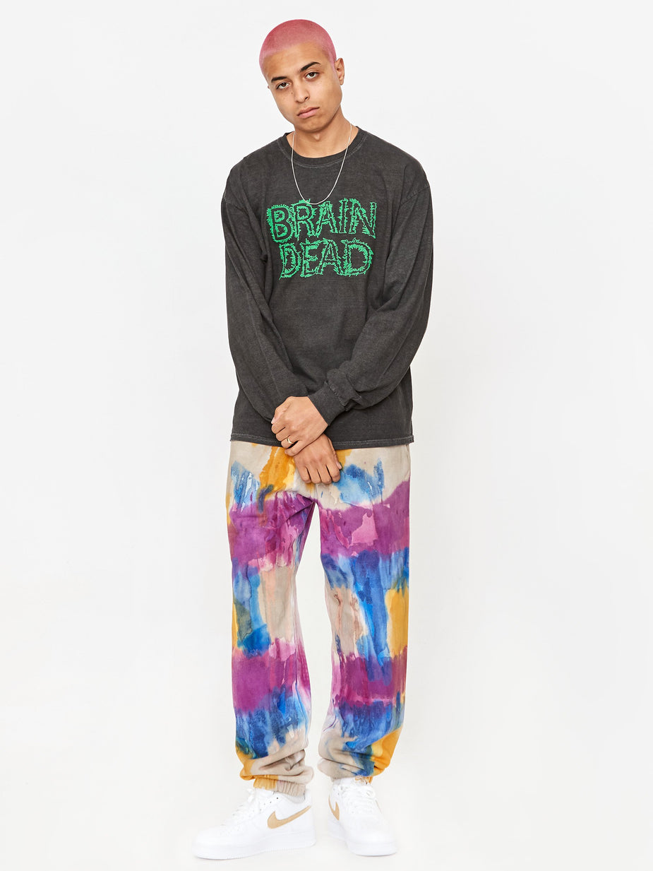 Brain Dead Brain Dead Gooey Longsleeve T-Shirt - Black - Black