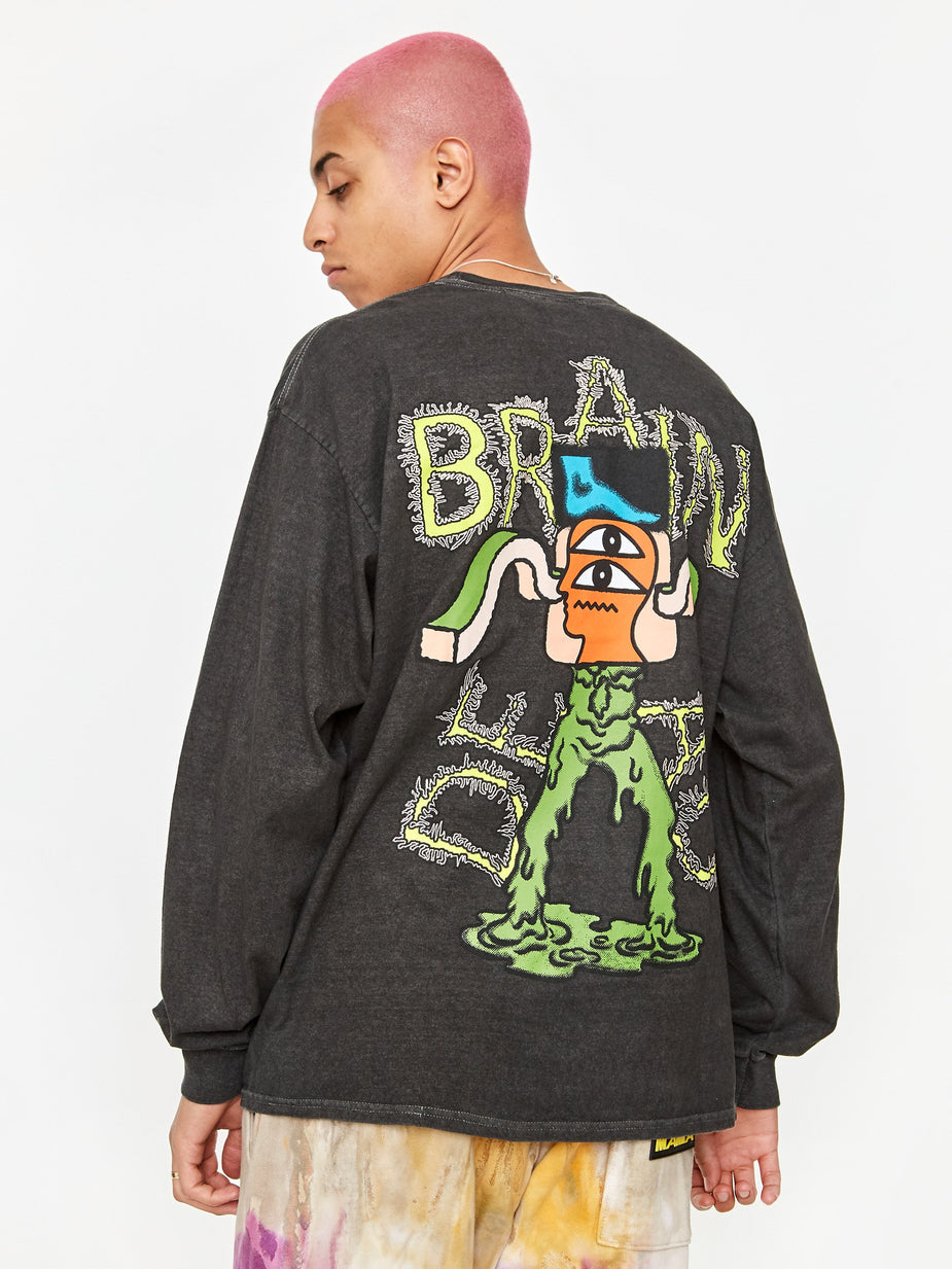 Brain Dead Brain Dead Gooey Longsleeve T-Shirt - Black - Black