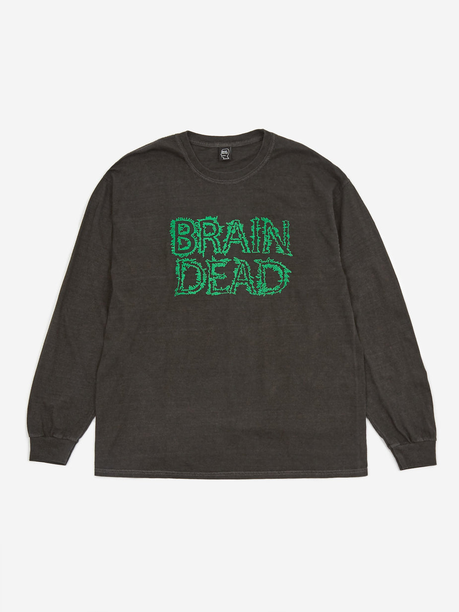 Brain Dead Brain Dead Gooey Longsleeve T-Shirt - Black - Black