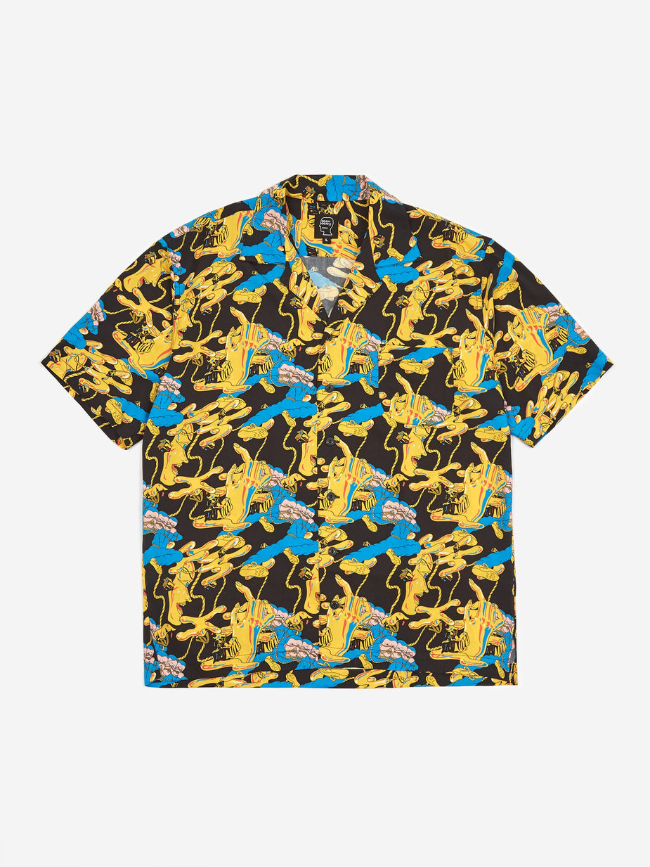 Brain Dead Brain Dead Jonny Negron Bondage Printed Shortsleeve Shirt - Black - Black