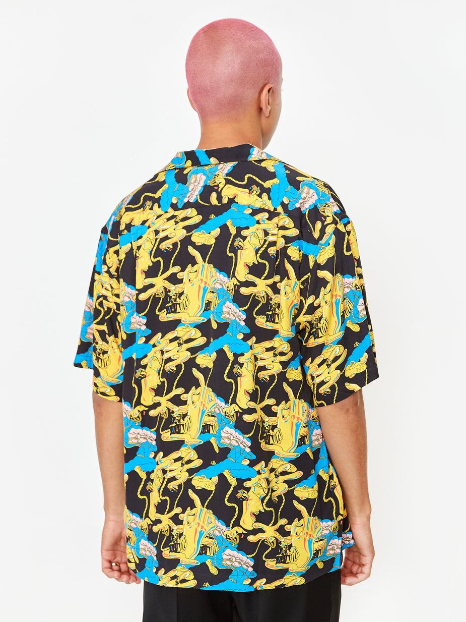 Brain Dead Brain Dead Jonny Negron Bondage Printed Shortsleeve Shirt - Black - Black