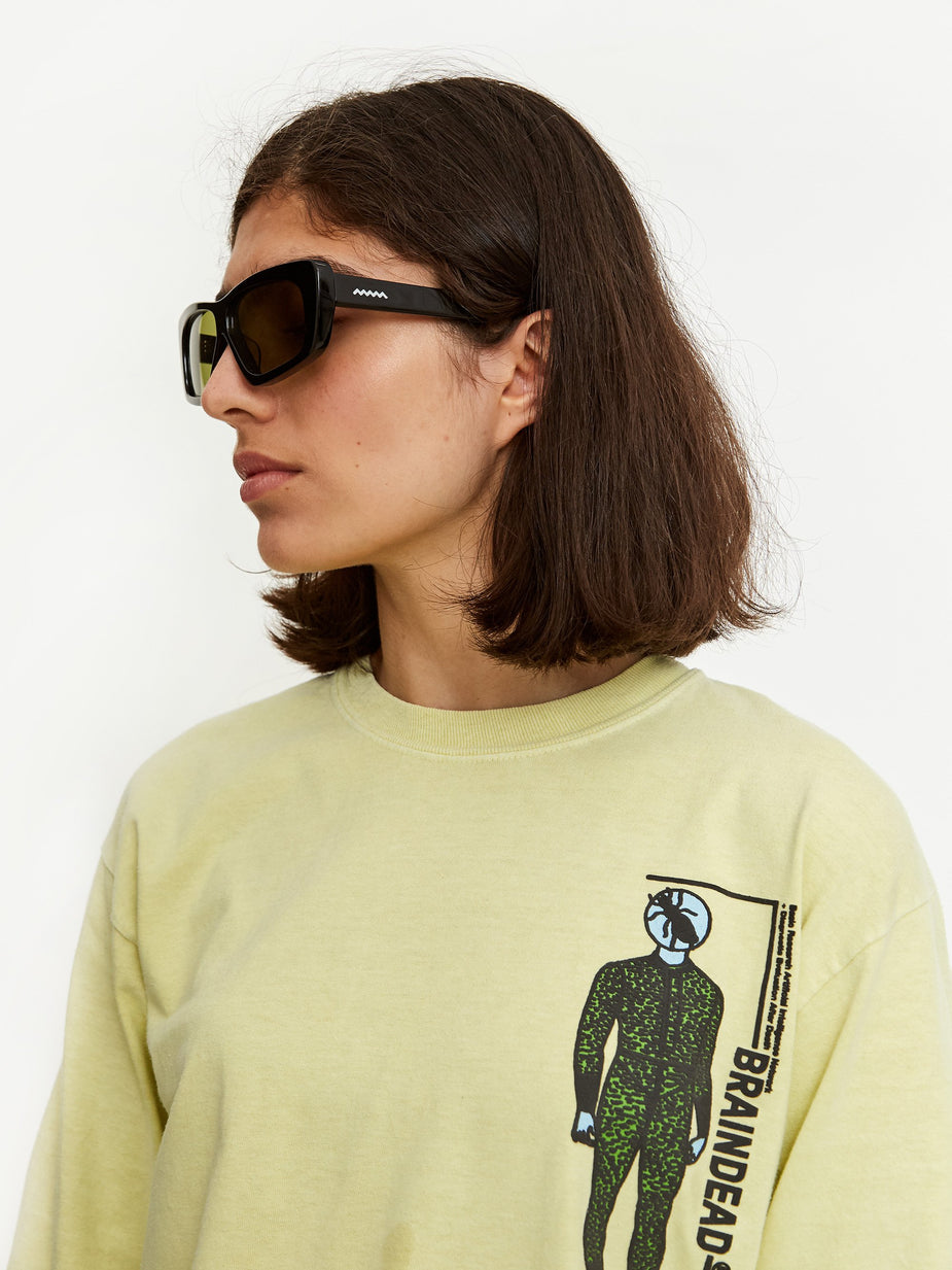 Brain Dead Brain Dead Kopelman Sunglasses - Black/Black - Black
