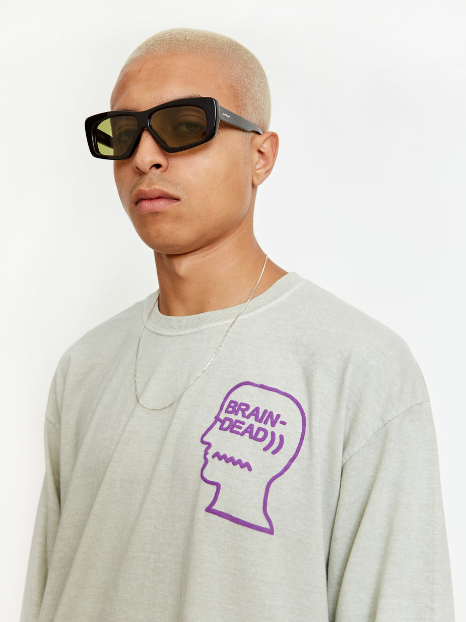 Brain Dead Brain Dead Kopelman Sunglasses - Black/Black - Black