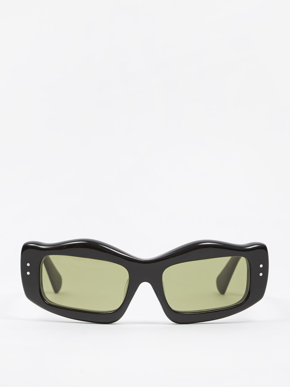 Brain Dead Brain Dead Kurata Sunglasses - Black/Black - Black